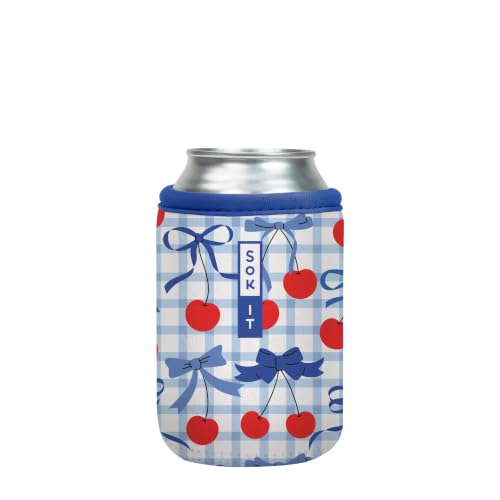 CanSok Sleeve for Beer & Soda Insulated Neoprene Cover (Cherry Picked / 12oz Can Sleeve)