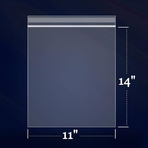 1000 Count 11" x 14" Large Zip Bags