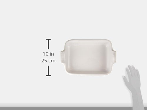 Stoneware Heritage Rectangular Dish (4 qt / White)