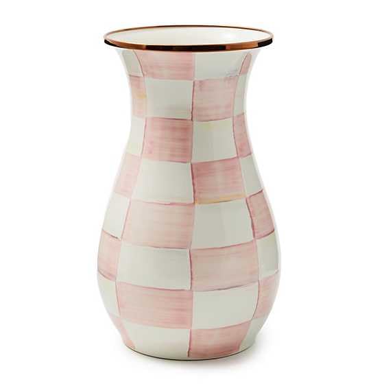 Enamel Tall Vase (Rosy Check)