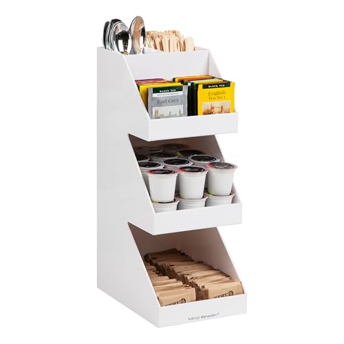 Coffee Tea Utensil and Condiment Station (3 Tier)
