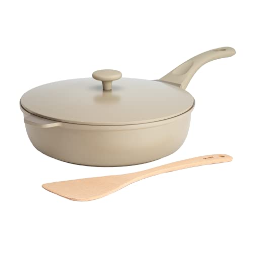 All-in-One Pan, Multilayer Nonstick Cookware Set, High-Performance Construction, Multipurpose Design Replaces Multiple Pots and Pans, Dishwasher Safe, 11-Inch, 4.4-Quart Capacity, Linen (Linen / 11-Inch / All-In-One Pan)