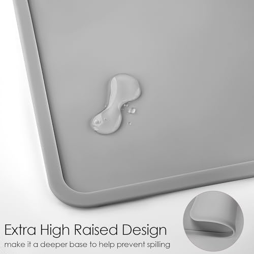 Silicone Placemats with Raised Edges for Kids