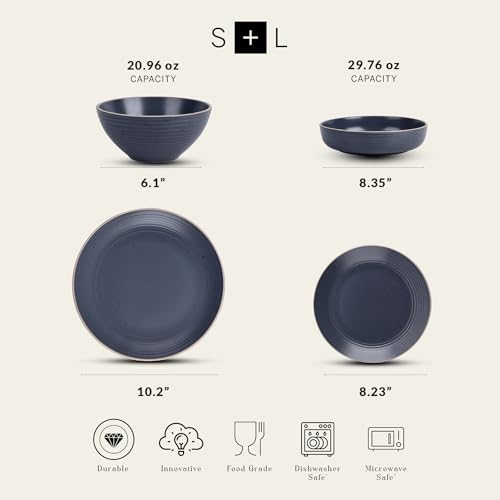 Lauren Stoneware (32-Piece Service for 8 / Charcoal)