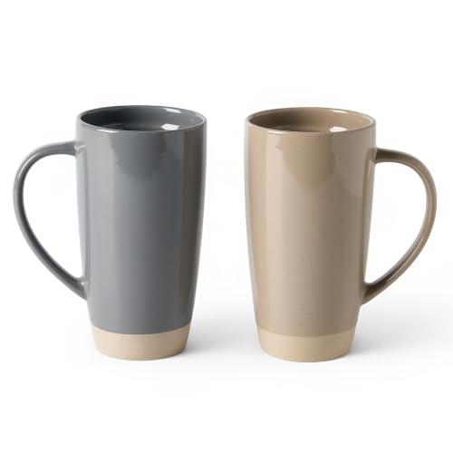 Milkyway Coffee Mugs (Milkyway-Cinnamon Brown and Dark Gray / 2pcs)