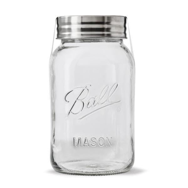 Regular Mouth Glass Mason Jars with Lids and Bands (Clear / 32 Oz (Pack of 4))