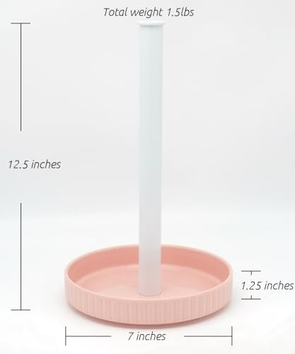 Paper Towel Holder Countertop (Cute Pink)
