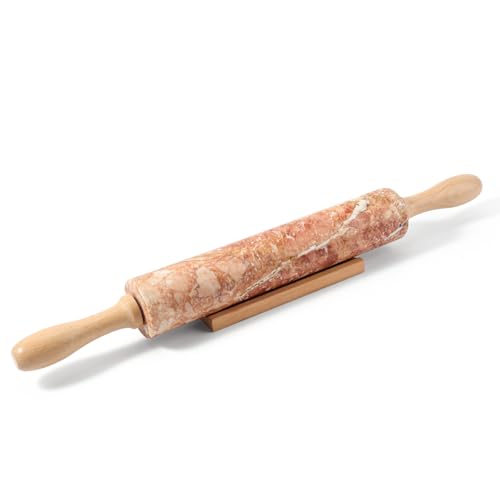 Marble Rolling Pin (Red Marble)