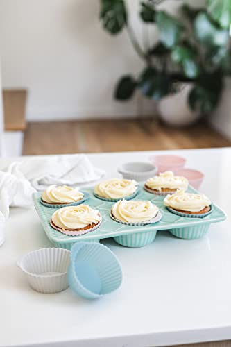Reusable Silicone Baking Cup Silicone Muffin Liners for Cupcakes (Regular)