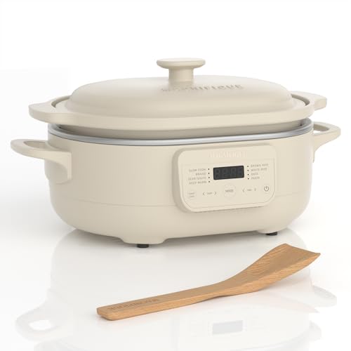 MAGNIFIQUE 4 Quart Programmable Casserole Slow Cooker (4 Quarts / Oatmeal)