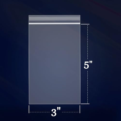 1000 Count 3" x 5" Small Plastic Bags