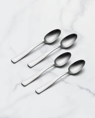 Reid Teaspoons Silverware Set for 4 (Satin / 4 Count / Teaspoons)