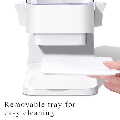 Cereal Dispenser Countertop (5L, White, 3Pc / 5L)