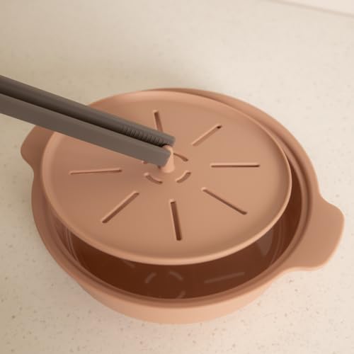 Microwave Silicone Steamer for Baby Food (Creme Brulee / 29oz (850ml))
