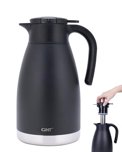 74oz Thermal Coffee Carafe with Infuser (Dark Black / 74.4 Ounces)
