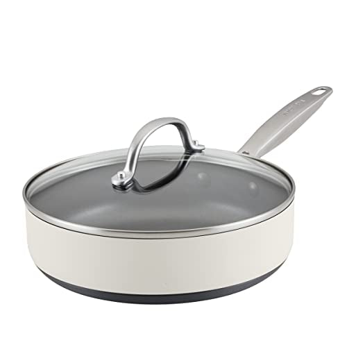 Achieve Hard Anodized Nonstick Sauté Pan with Lid (Saute Pan (3 Quart) / Cream)