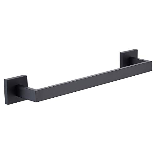 Black Single Towel Bar 16 (Matte Black / 16 Inch)