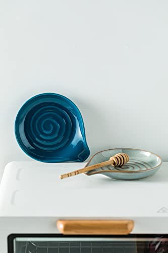 Spoon Holder Ceramic Spoon Rest for Kitchen Counter Farmhouse Cooking
