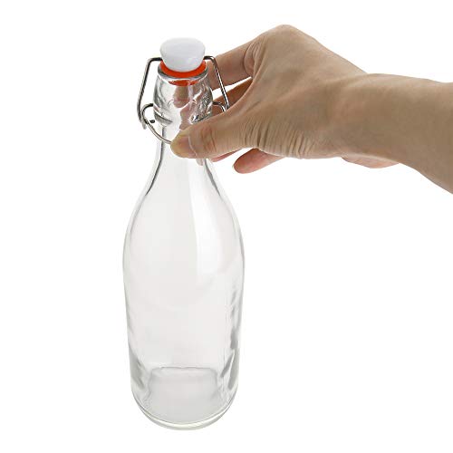 Flip Top Glass Bottle [1 Liter (33)