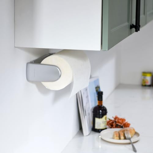 ONE Hand Simple Tear Paper Towel Holder Under Cabinet