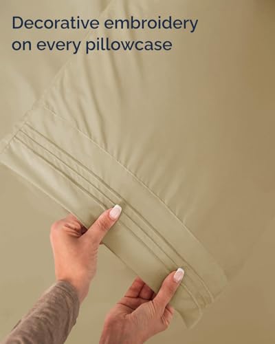Twin Size 3 Piece Sheet Set (13 - Beige / Twin)