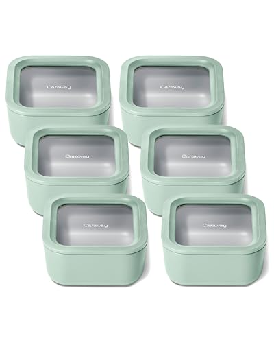 6 Piece Glass Food Storage Container Set (Mist / 4.4 Cup Food Storage (6x))