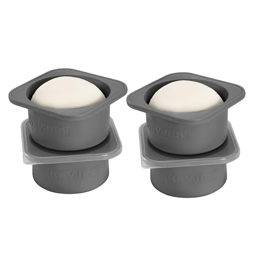 Stackable Silicone Artisan Pizza Dough Proofing Proving Boxes with Air (Space Grey)
