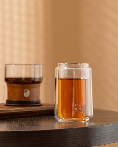 Glass Infuser Teapot (02-Teak Wood / 9oz)