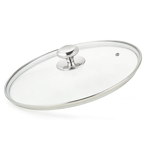 10.25 In Glass Lid for Frying Pan (10.25 in / Silvery / Round)
