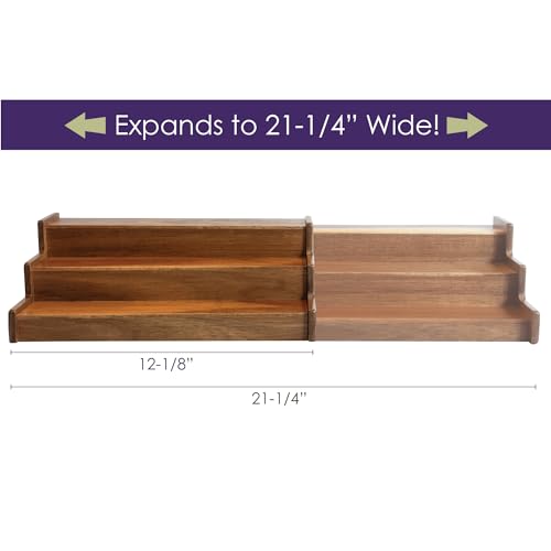 Acacia Wood 3 Tiered Spice Rack