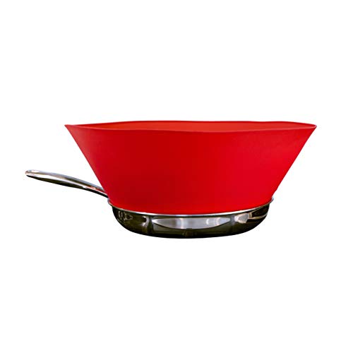 10 (Medium) - Red - Splatter Guard, as Seen on Shark Tank