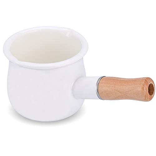 Enamel Milk Pot (White)
