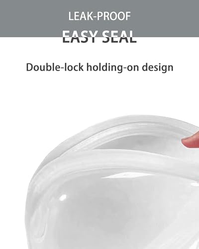 4 Pack Seal Top Silicone Food Storage Bags Microwave Oven Safe (Flat - Clear / ‎4Pcs-14oz 28oz 28oz 70oz)