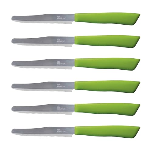6 kitchen Knives Set (Green)