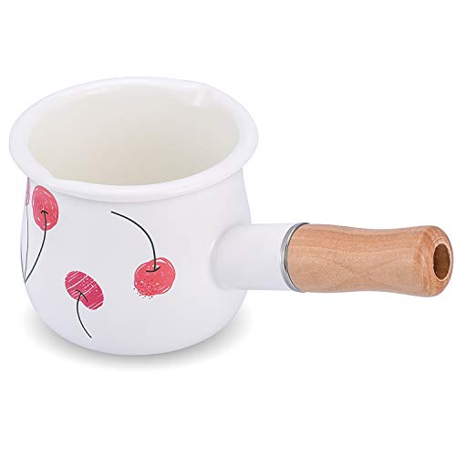 Enamel Milk Pot (Cherry)