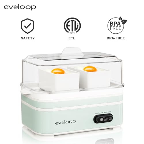Rapid Egg Cooker Electric 6 Eggs Capacity (light green)