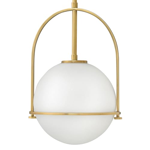 Somerset Small Adjustable Pendant Light (Heritage Brass / Medium)