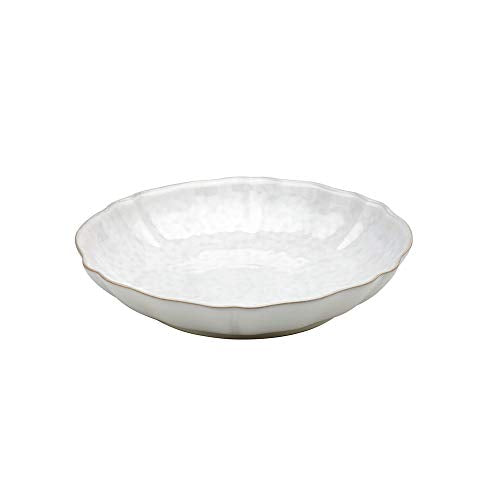 Ceramic Stoneware 13'' Pasta Serving Bowl (Impressions White / 13'' Bowl)