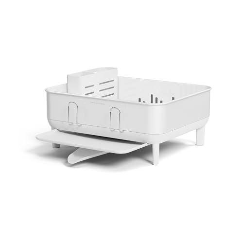 Steel Frame Dishrack (White / Compact (15'' X 15.5'' X 7.5''))