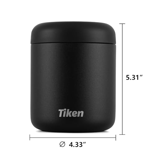 Airtight Coffee Canister Compact Size for Outdoors (660ml / Black)