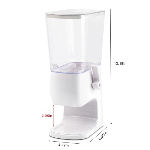 Cereal Dispenser Countertop 2Pcs (White / Small)
