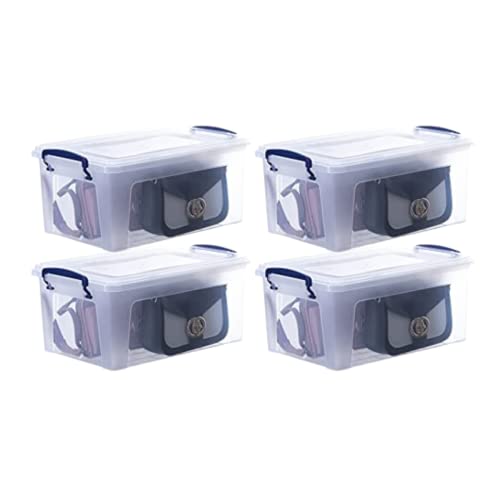 11 Quart Clear Plastic Storage Boxes with Lids (11 Quart)