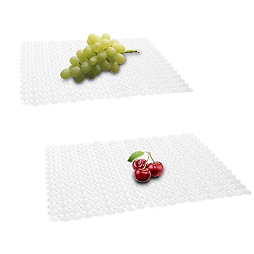 2Pack Kitchen Sink Mat for Stainless Steel (Clear)