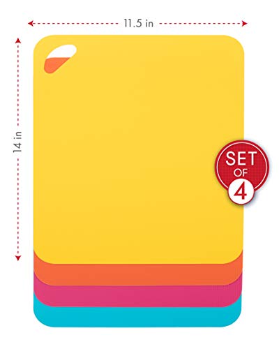 Heavy Duty Cutting Board Grippmat (11.5 x 14 inches / Turquoise / Pink / Orange / Yellow)