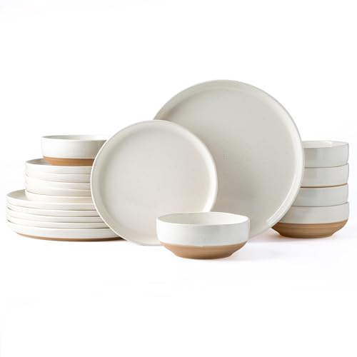 Dinnerware Sets for 6 (Light Beige / Service For 6(18Pcs))