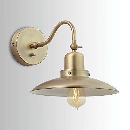 Capital Lighting 634811AD Dewitt Metal Portable Wall Sconce (Aged Brass)