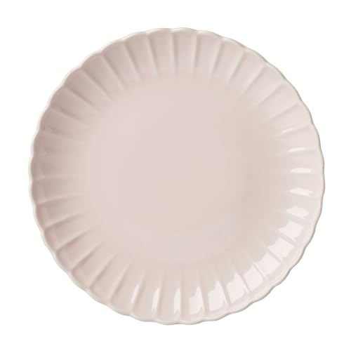 French Perle Scallop Blush Stoneware 12 (12-Piece Dinnerware Set / Blush)