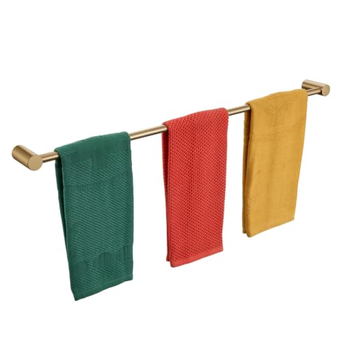 Towel Bar Champagne Bronze 32'' Bath Towel Rack Holders Single Rail for Bathroom Wall Mounted Stainless Steel Bathroom Hardware (Champagne Bronze / 32-Inch)