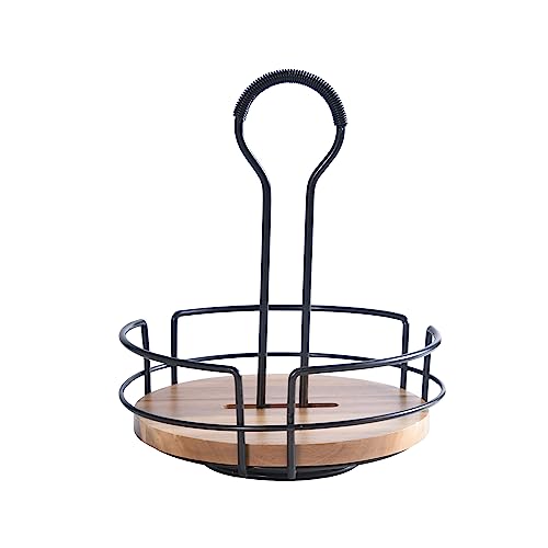 Mikasa Gourmet Basics Hanover Condiment Caddy with Rotating Caddy Organizer Design (One Size / Round)