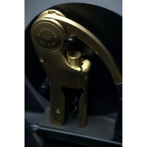 L’Atelier du Vin Geometry Lever Corkscrew Set (Oeno Motion Black and Gold Geometry)